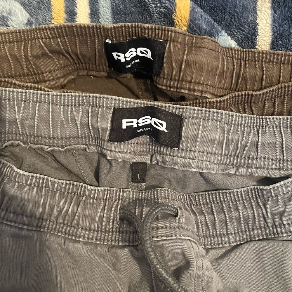 RSQ Men's Chinos - Gray and Brown - Picture 2 of 3
